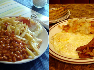 Photos of breakfasts by Russell Davies
