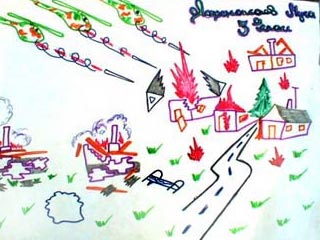 Chechen, Russia, dibujo infantil, child's drawing