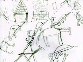 Sudan, Dafur, dibujo infantil, child's drawing