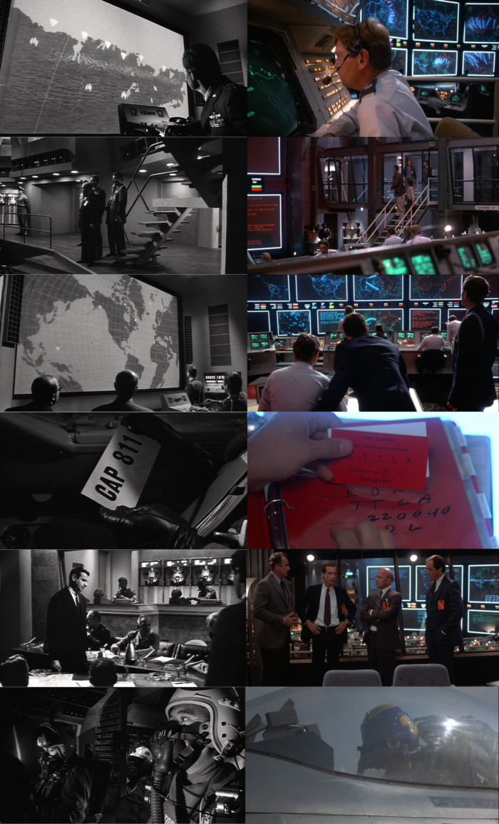  scenes from Fail-Safe (1964) and War Games (1983)